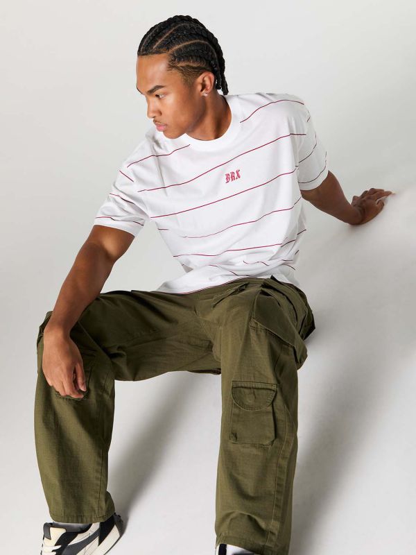 טי-שירט CITY פסים רקומה