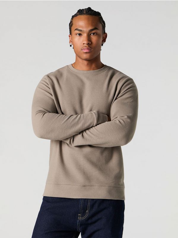 חולצת טקסטורה ארוכה