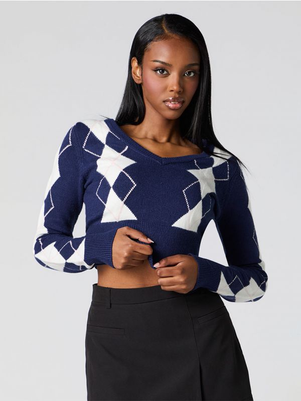 סריג קרופ מעוינים