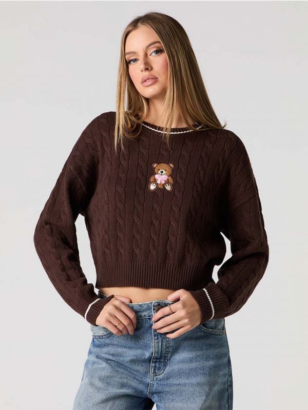 סריג עם רקמה