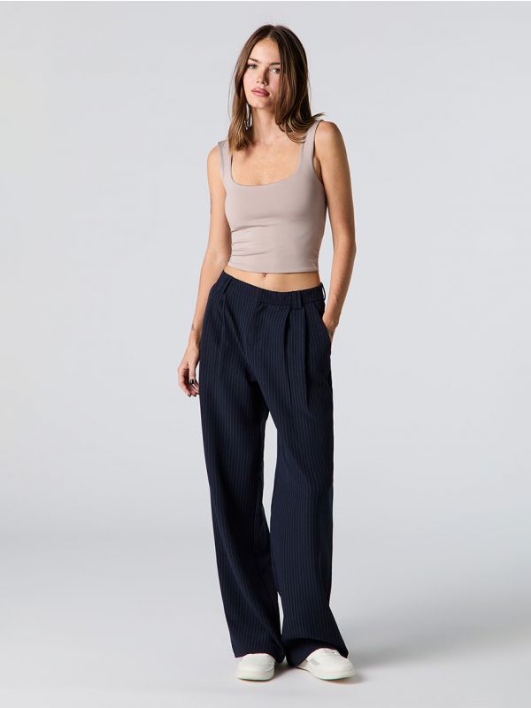 מכנסיים מחוייטים WIDE LEG