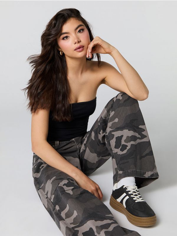 מכנסי באגי WIDE LEG