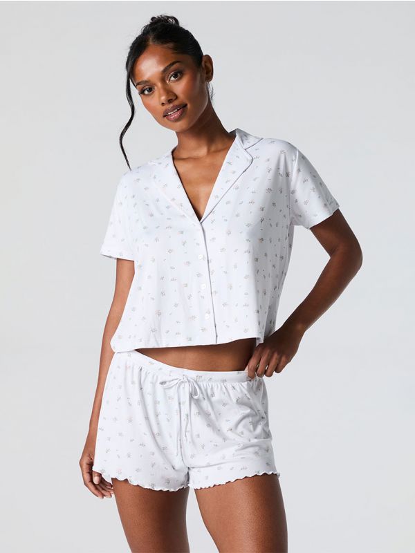 YMY BTN SHRT SHORT SET