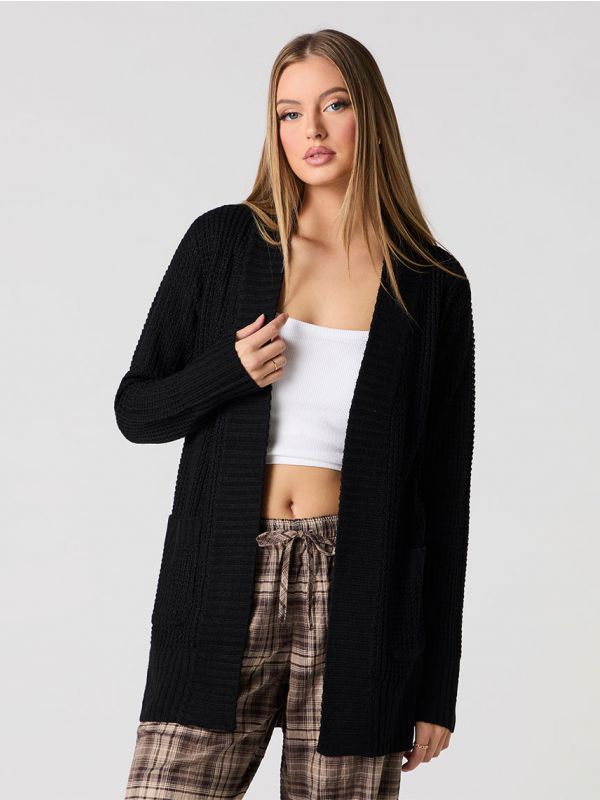 קרדיגן ופל פתוח