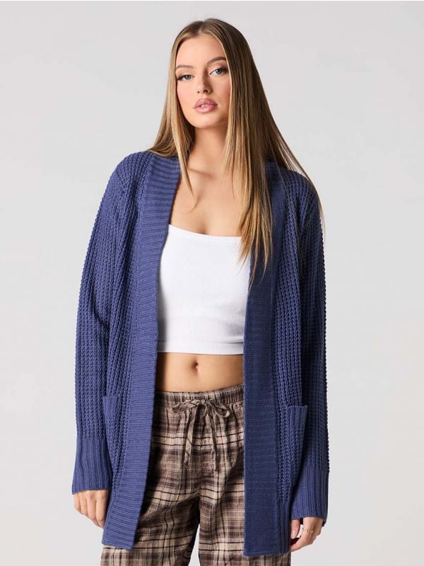 קרדיגן ופל פתוח