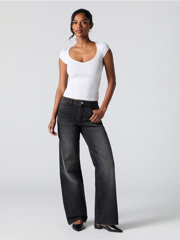 ג’ינס סטרץ’ BAGGY שטוף