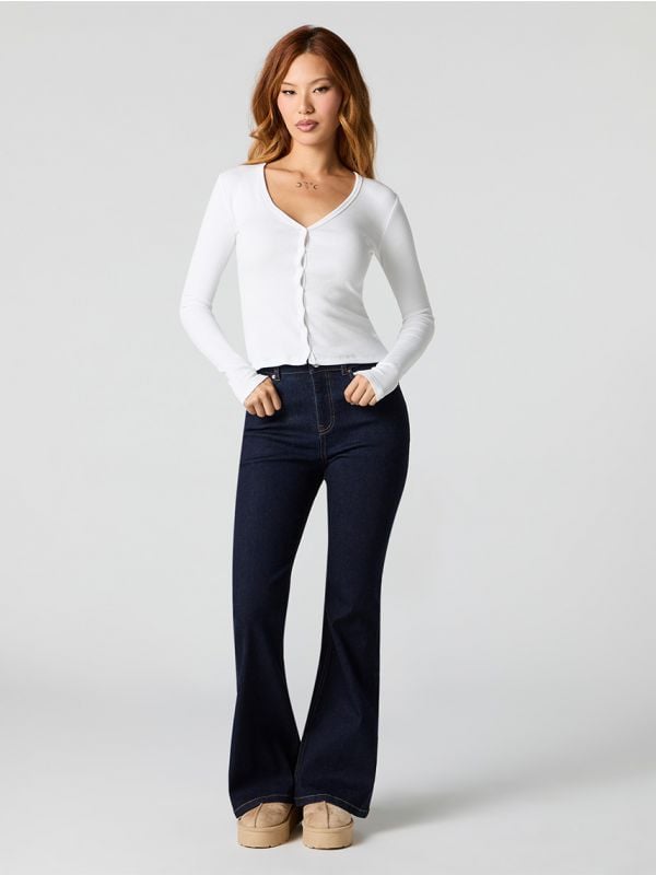 ג’ינס HIGH RISE-FLARE