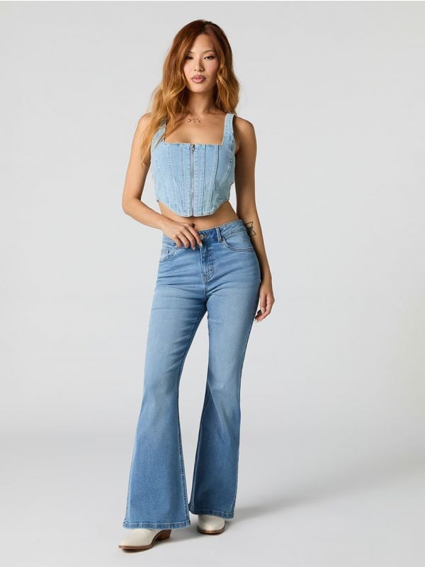 ג’ינס HIGH RISE-FLARE