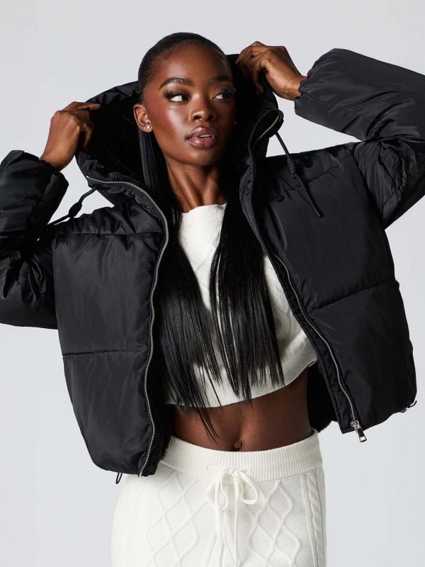 מעיל פוך עם בטנה פרוותית