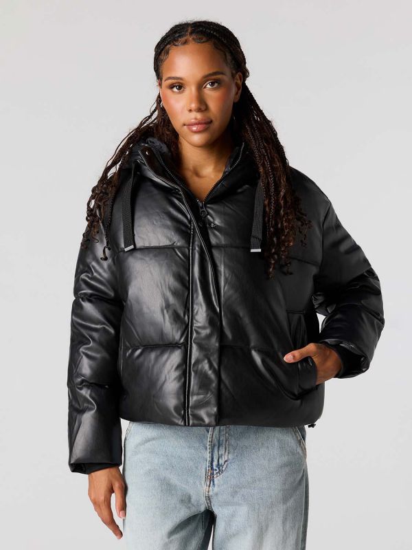 מעיל פוך עם כובע