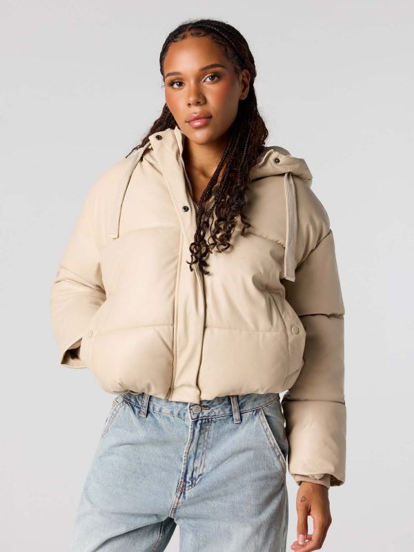 מעיל פוך עם כובע