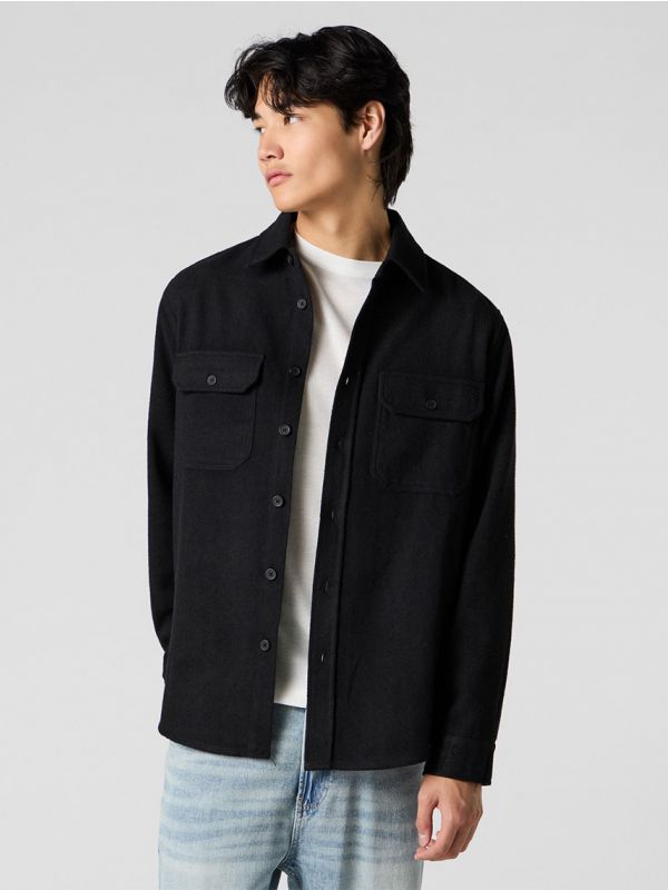 חולצת פלנל מכופתרת