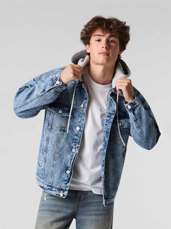 ג’קט ג’ינס משולב