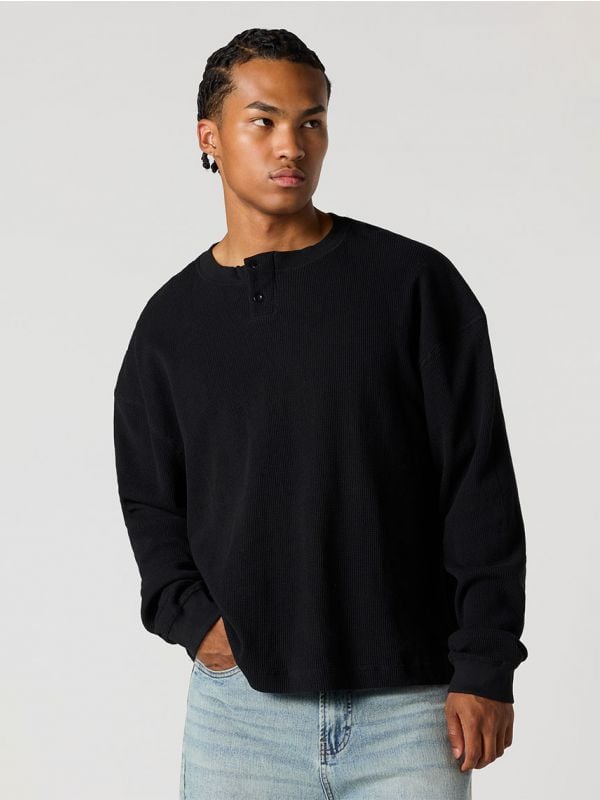 סריג בוקסי עם כפורים