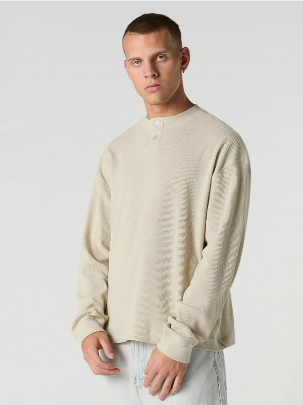 סריג בוקסי עם כפורים