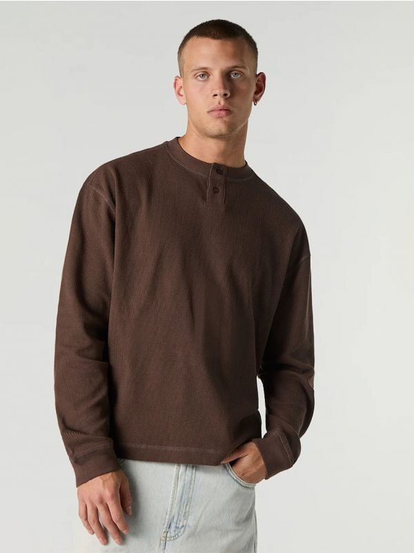 סריג בוקסי עם כפורים