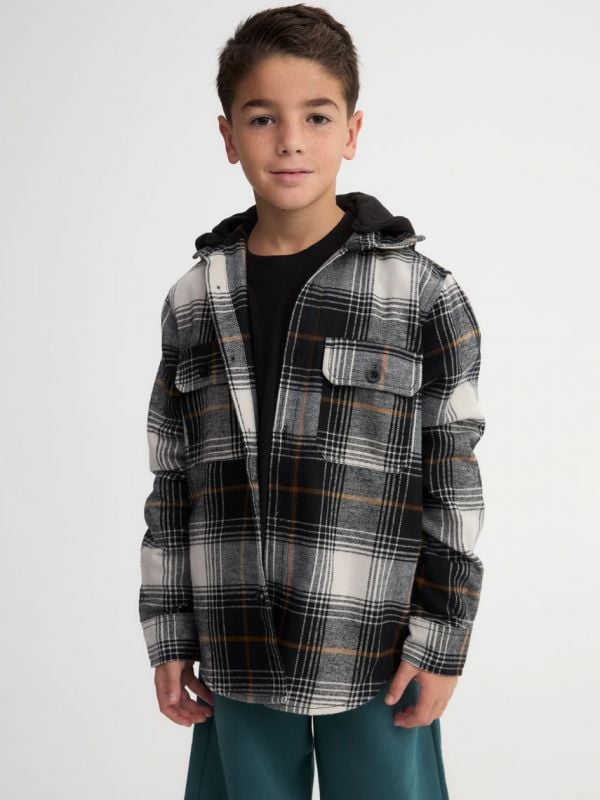 חולצת פלנל משובצת