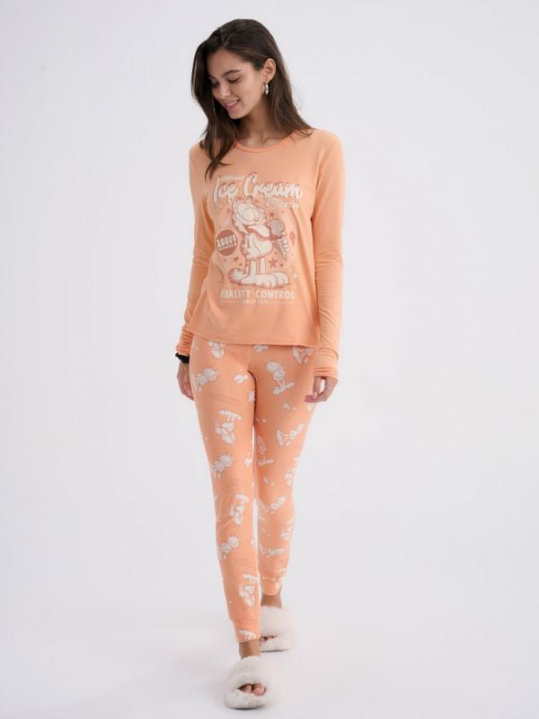 סט פיג’מה ארוכה | The Garfield