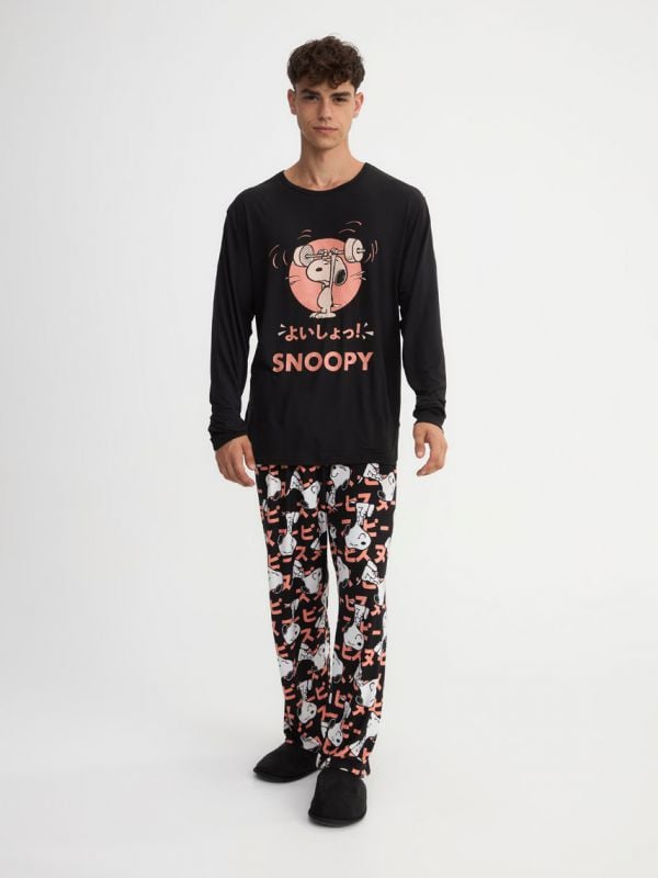 סט פיג’מה ארוכה | Snoopy