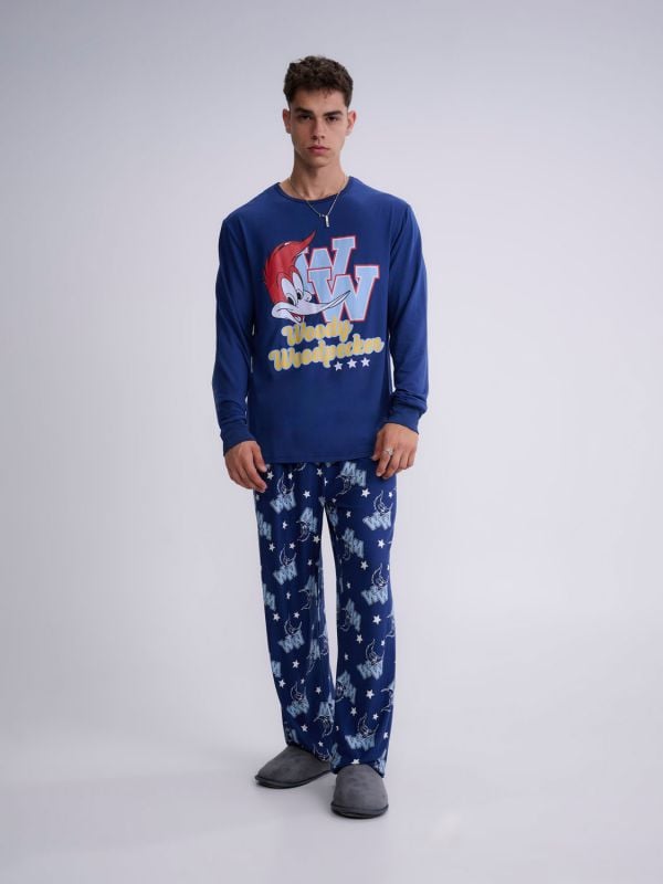 סט פיג’מה ארוכה | Woody Woodpecker