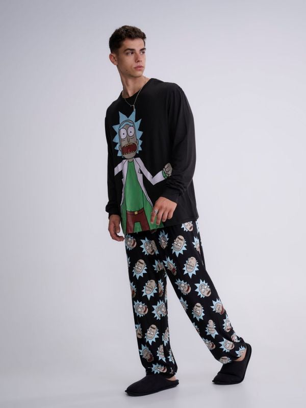 סט פיג’מה ארוכה | Rick And Morty