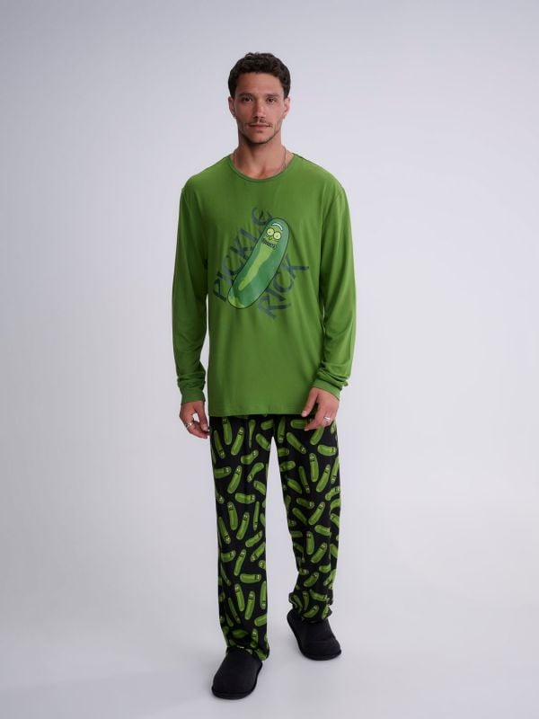 סט פיג’מה ארוכה | Rick & Mortty