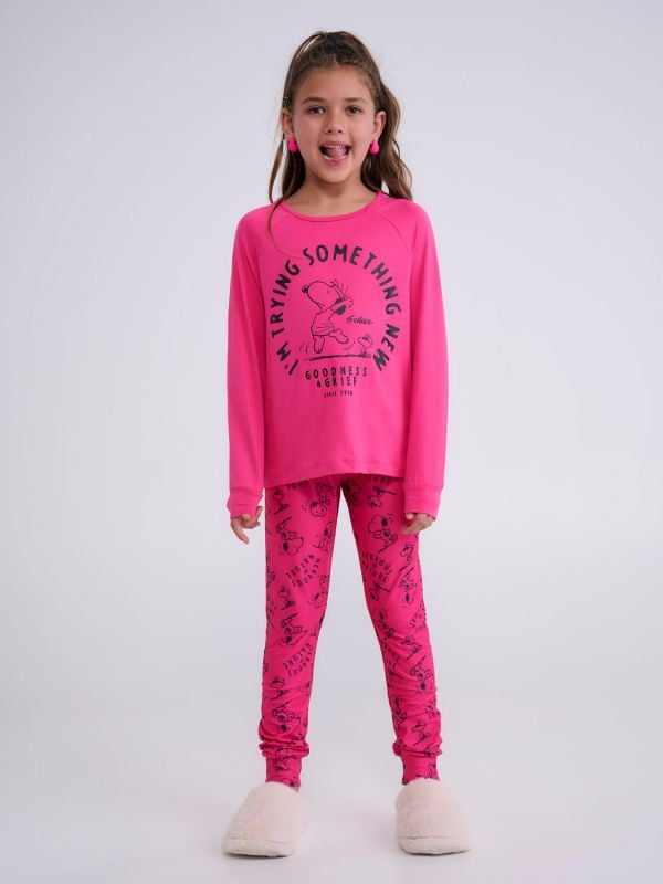 סט פיג’מה ארוכה | Snoopy