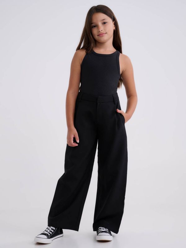 מכנסי WIDE LEG מחוייטים