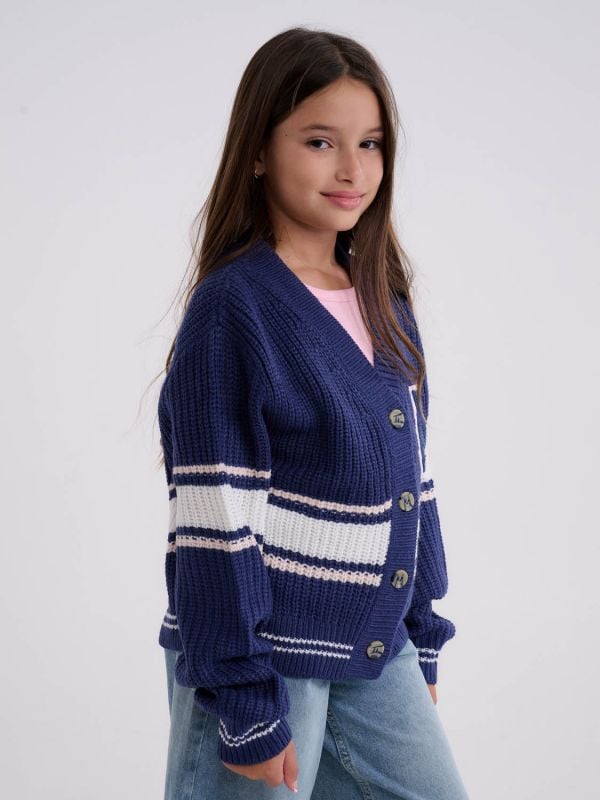 קרדיגן סרוג עם רקמה