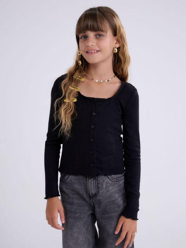 קרדיגן עם גופיה מחוברת