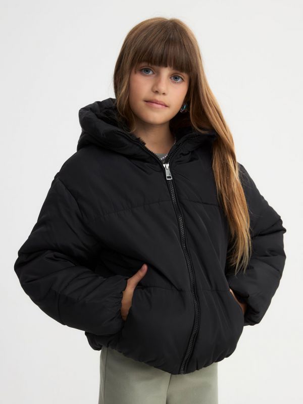 מעיל קווילט מרופד