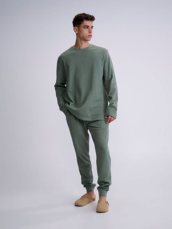 מכנסי פיג’מה וופל