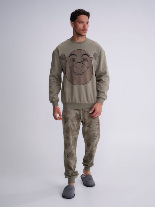 סט פיג’מת פוטר ארוכה | SHREK