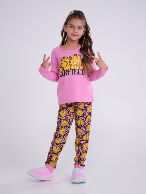 סט פיג’מה ארוכה | The Garfield