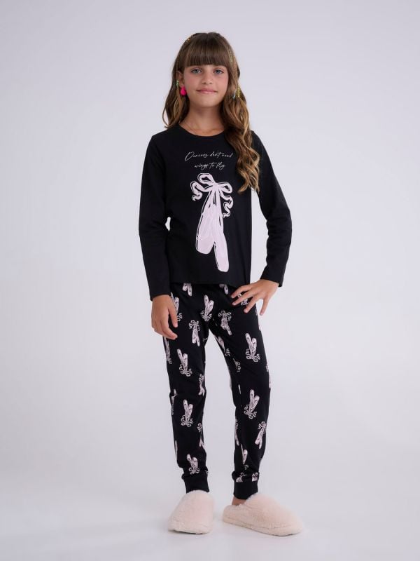 סט פיג’מה ארוכה