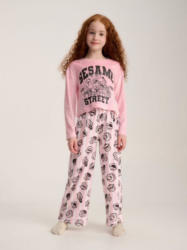סט פיג’מה ארוכה | Sesame Street