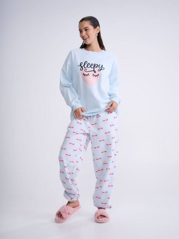 סט פיג’מה ארוכה