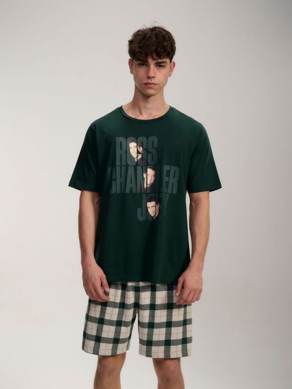 סט פיג’מה קצרה | Friends