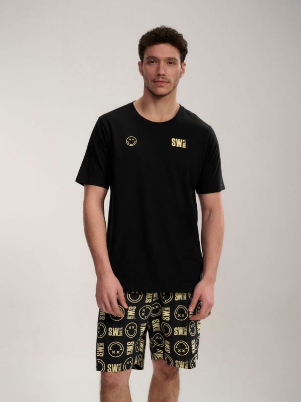 סט פיג’מה קצרה | Smiley