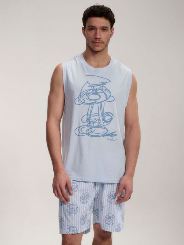 סט פיג’מה קצרה | The Smurfs