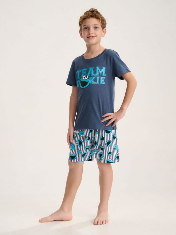 סט פיג’מה קצרה | Sesame Street