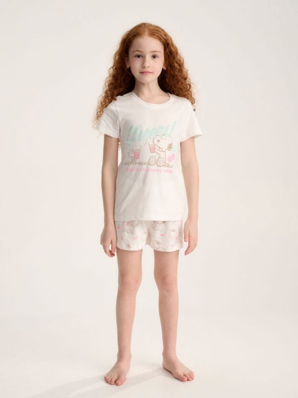 סט פיג’מה קצרה | Snoopy