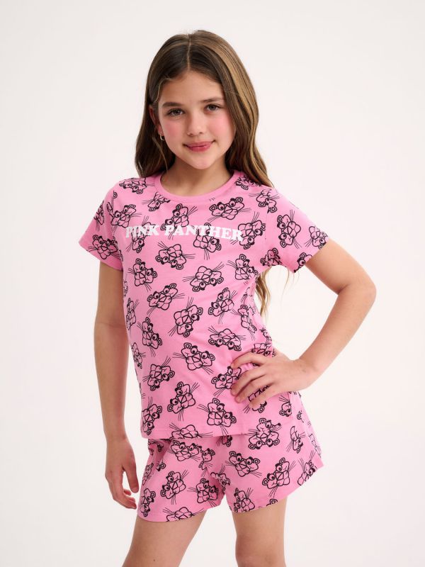 סט פיג’מה קצרה | Pink Panther
