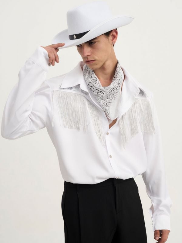 חולצה מכופתרת לתחפושת קאובוי