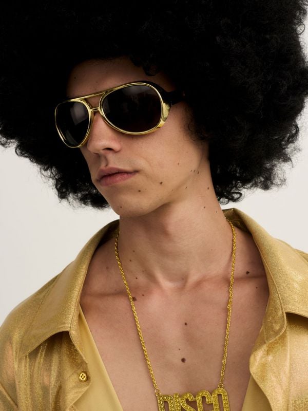 משקפי שמש זהב לתחפושת