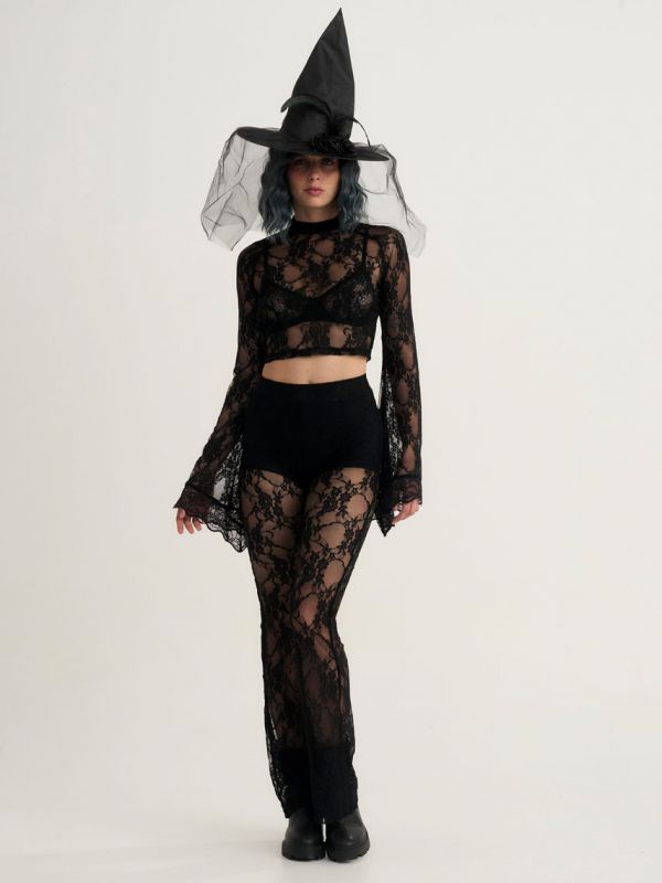 מכנסי תחרה ארוכים לתחפושת