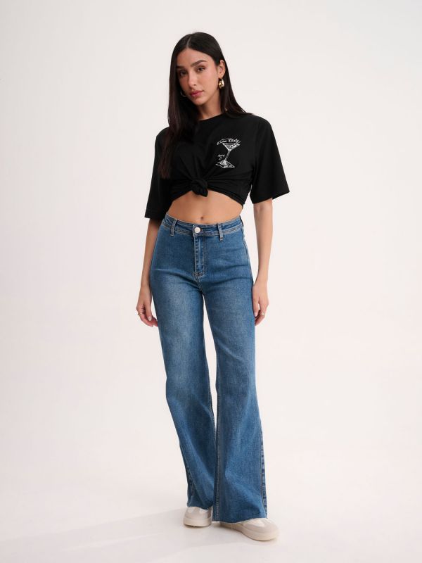 ג’ינס עם סיומת פרומה