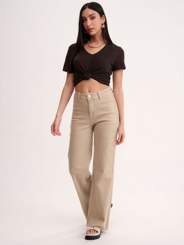 ג’ינס עם סיומת פרומה