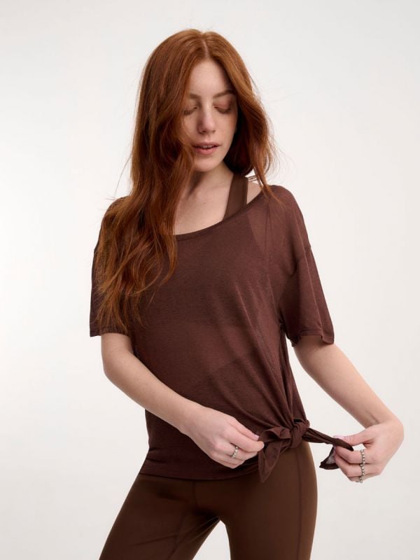 טי-שירט אקטיב אסימטרית