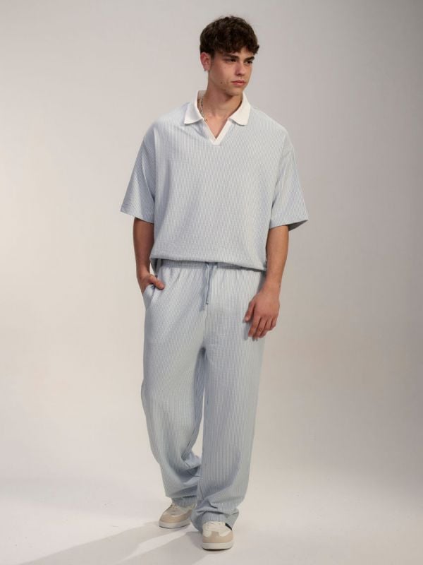 מכנסי טקסטורה ארוכים